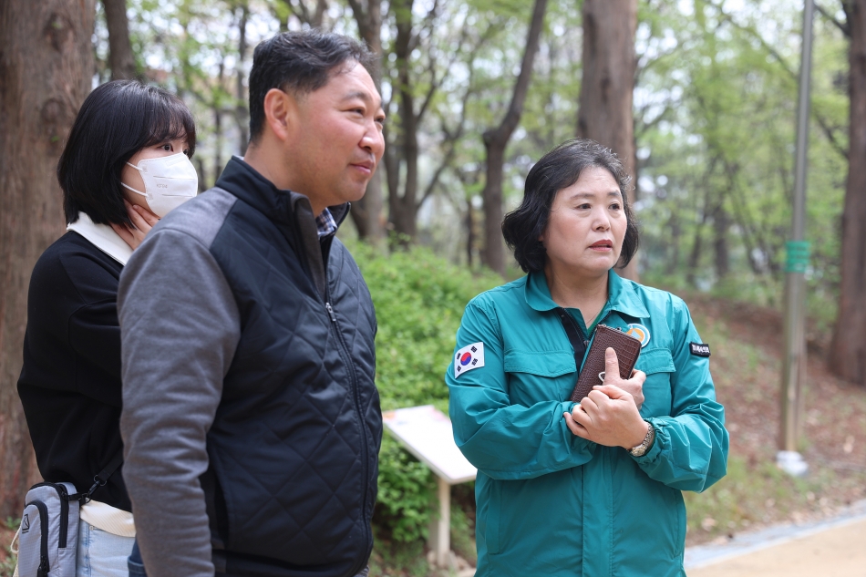 녹지 내 맨발 길 현장점검_7